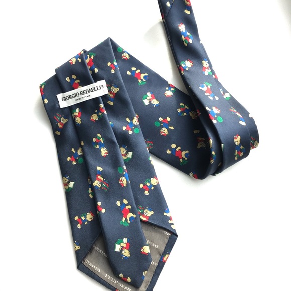Giorgio Redaelli 100% Italian silk Christmas tie - Picture 6 of 7